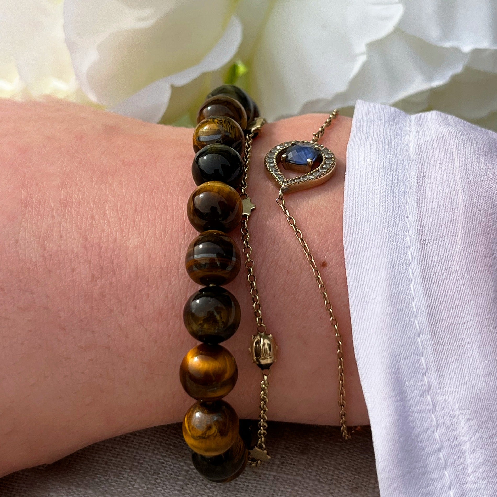 Tiger Eye Bracelet - Natural Protection Shield 🐅✨